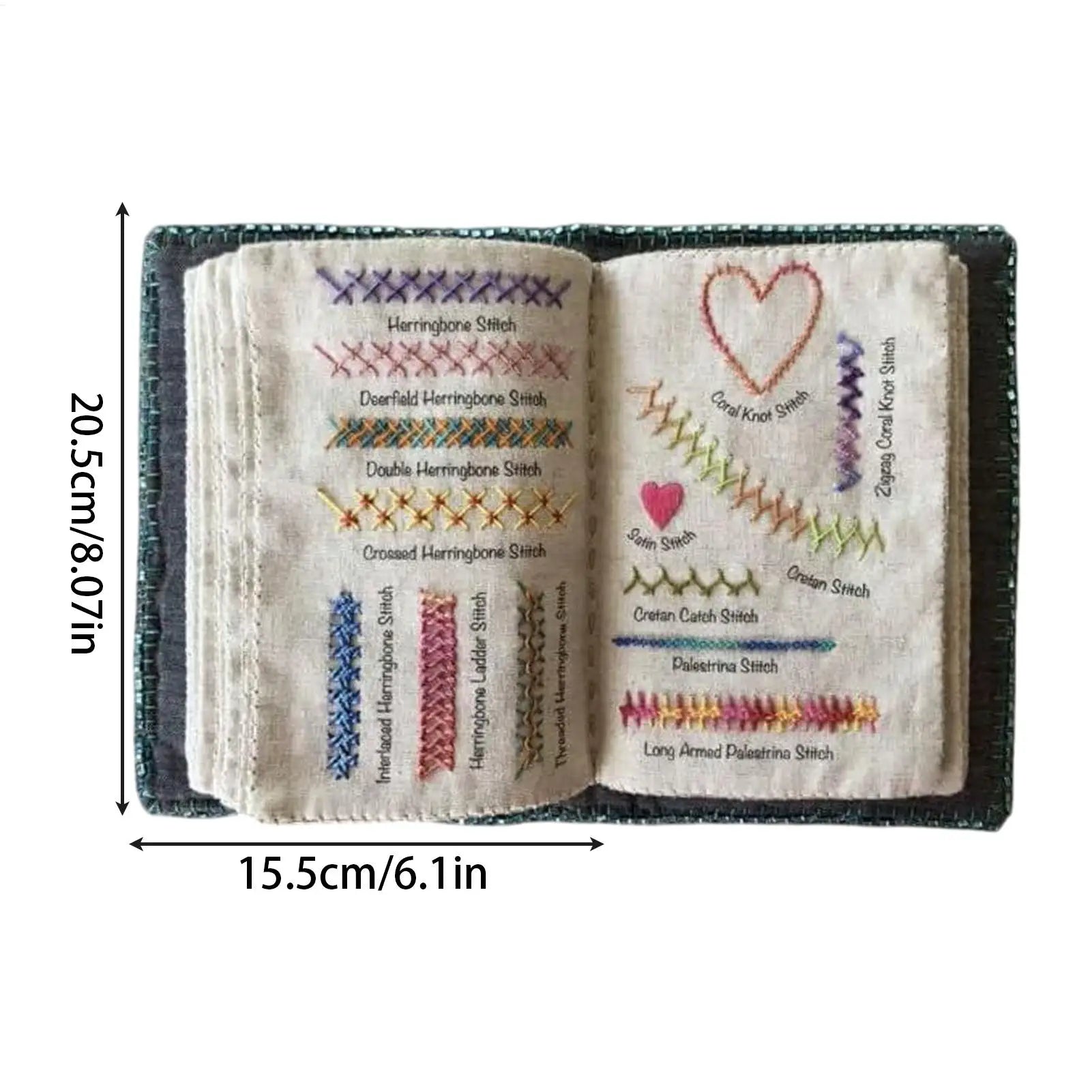 Embroidery Stitches Book Needle Threader Step Guide Visual Learning