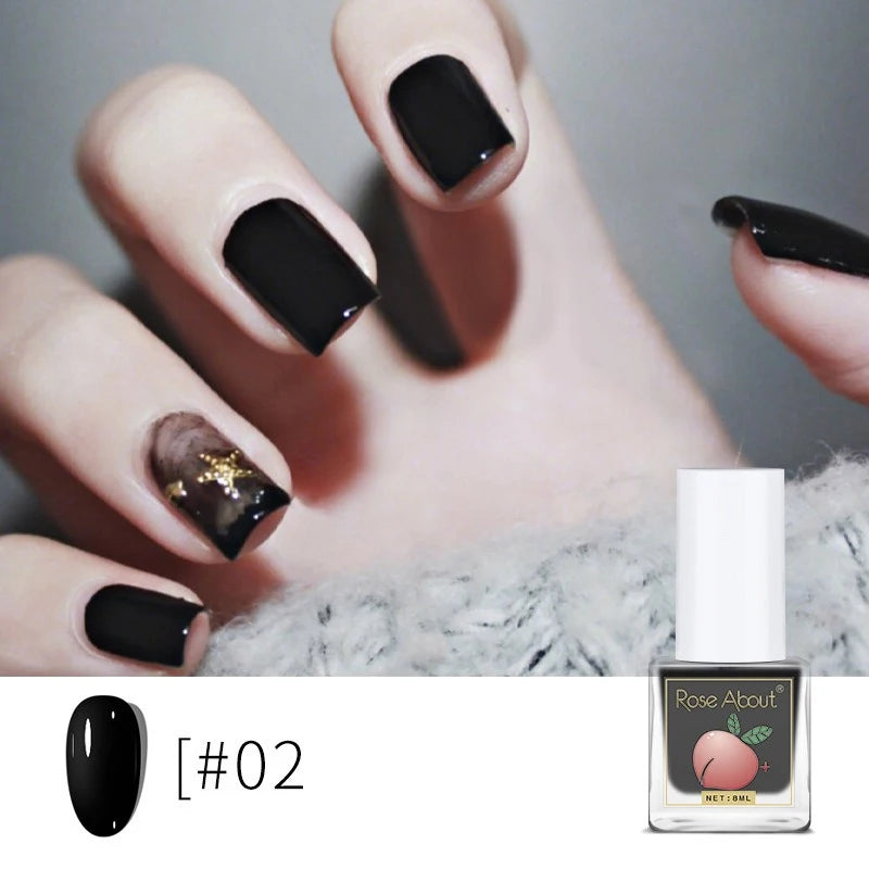 Water-based Peel-off Nail Polish No UV Lamp Needed Long-lasting