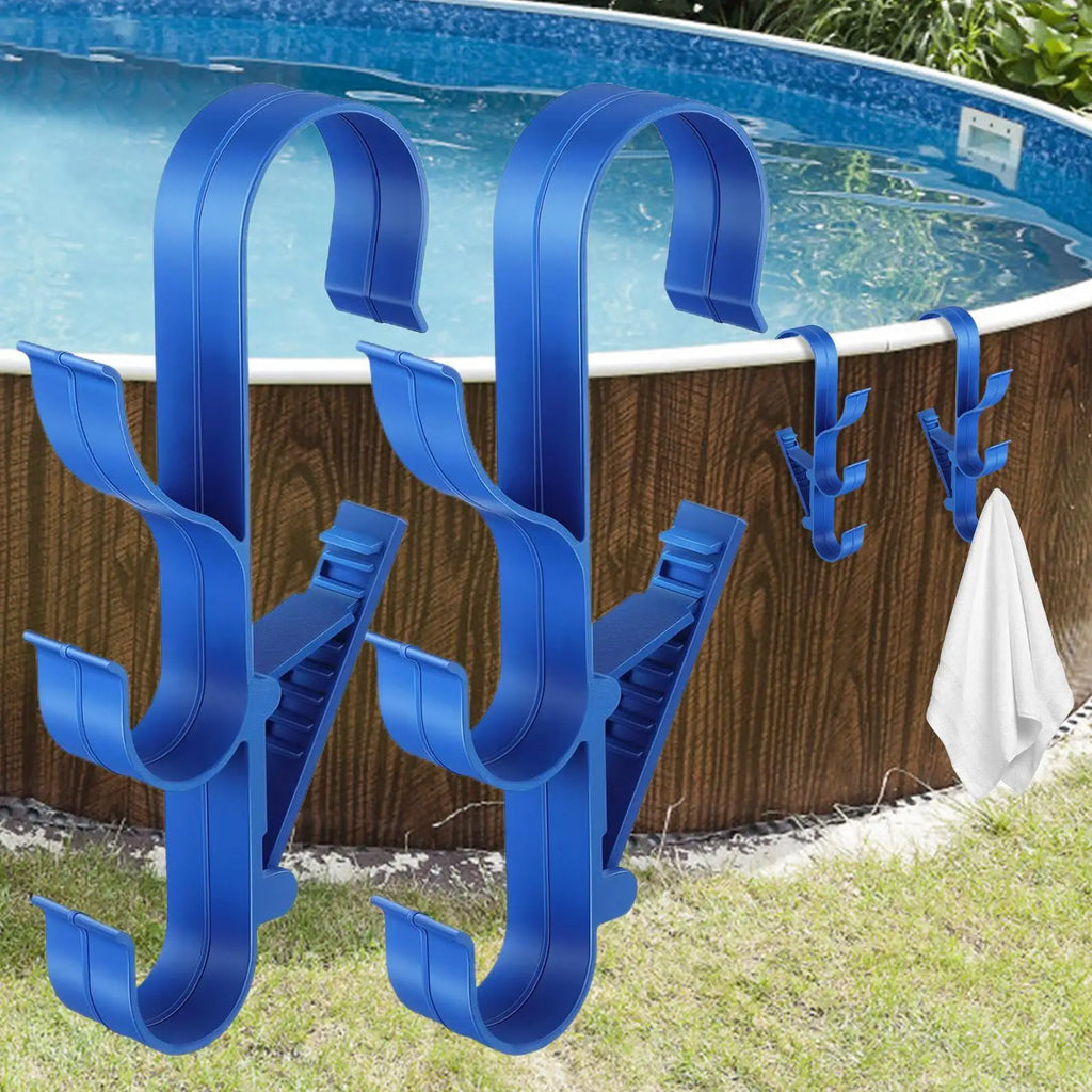 Universal Pool Equipment Storage Hooks Adjustable Waterproof Wall