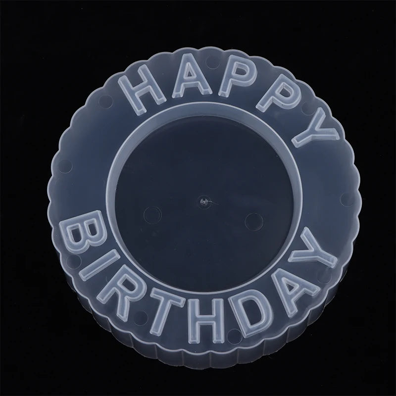 Cake Printing PP Mould DIY Happy Birthday Mold Handmade Foam Zpaxo S