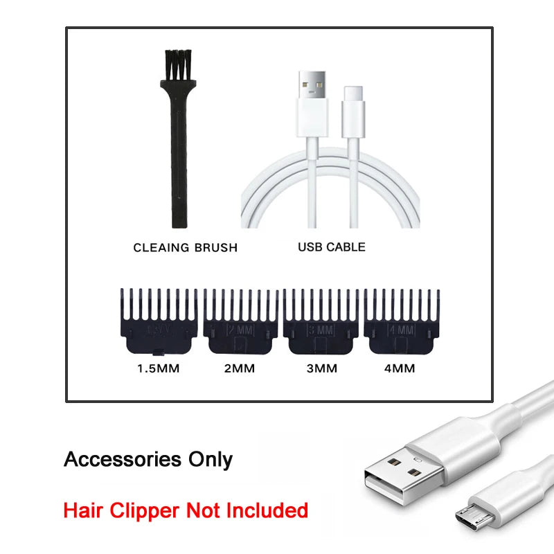Vintage Carving Hair Cutting Machine T9 Professional Portable Rechargeable Man Beard Cutting Machine / Hair Clipper Accessories Zpaxo X-OnlyAccess