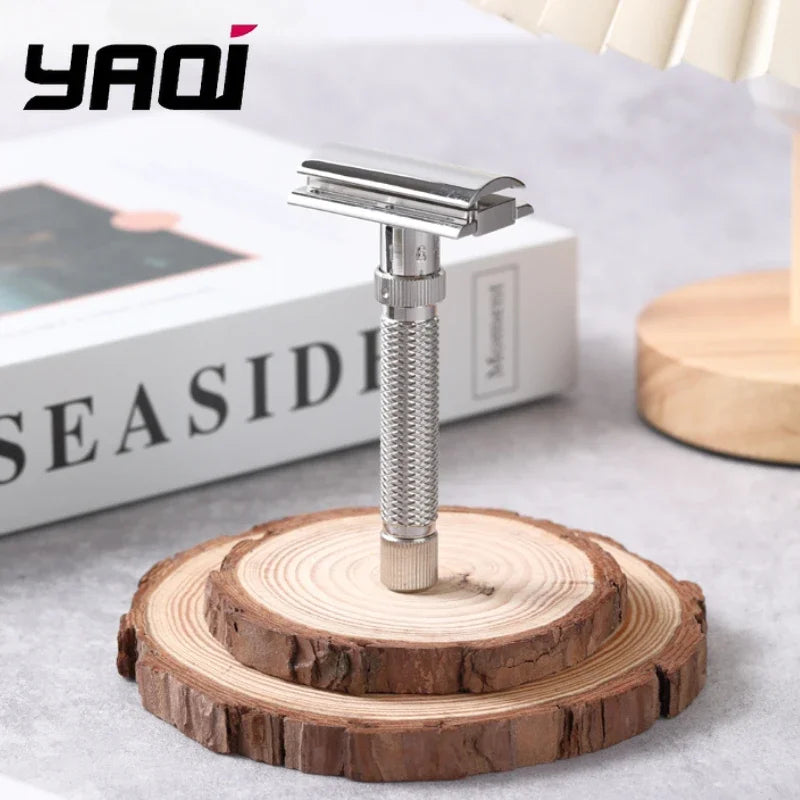 Yaqi Ultima Adjustable Safety Razor – 316 Stainless Steel Travel Adjustable Safety Razor Zpaxo