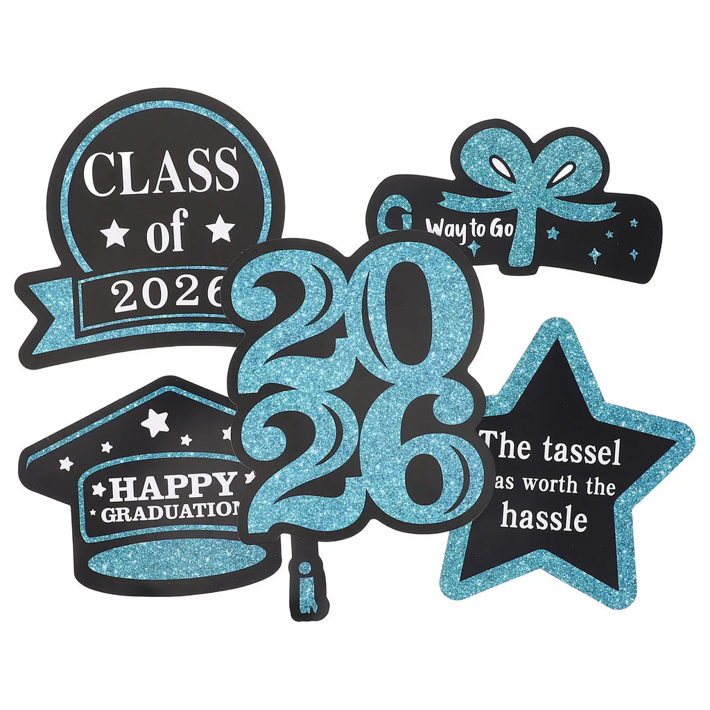 Graduation Decoration Class 2026 Grad Cap Table Centerpiece Sticks