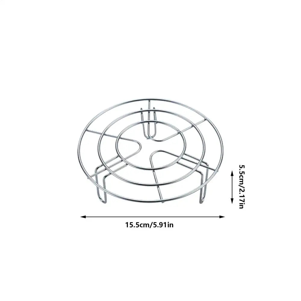 Stainless Steel Steaming Rack Pot Stand Cooling Trivet Pressure Zpaxo 15.5x5.5cm