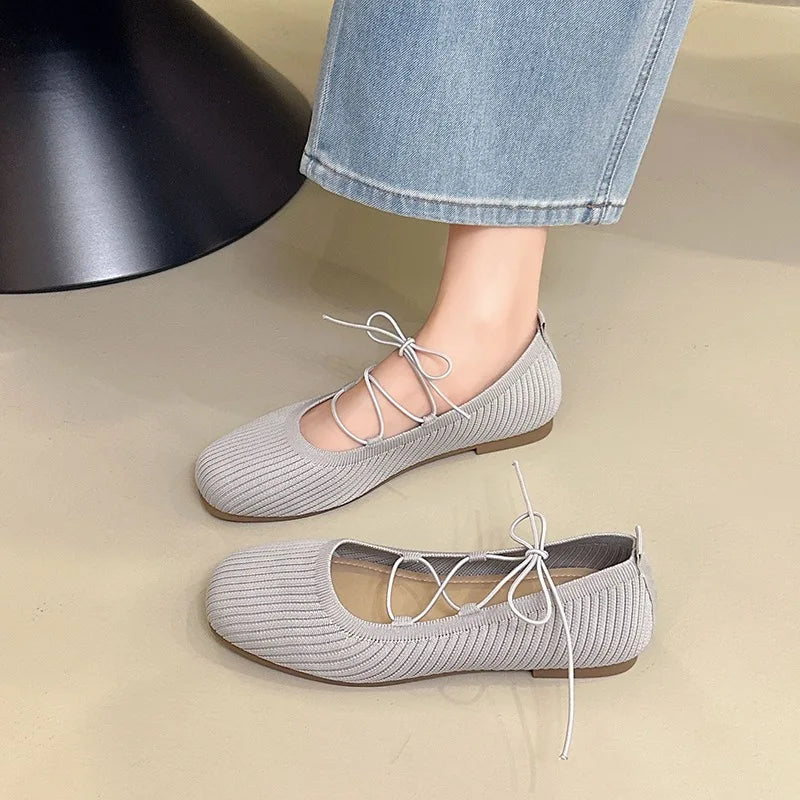 Women's Solid Comfortable Vintage Lightweight Single Shoes Women Zpaxo GRAY 38