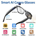 4K HD Color Changing AI Smart Glasses Chat GPT 100MP Camera Bluetooth Call Voice Assistant Control Smart Glasses 2026 New Zpaxo Black Color Changing