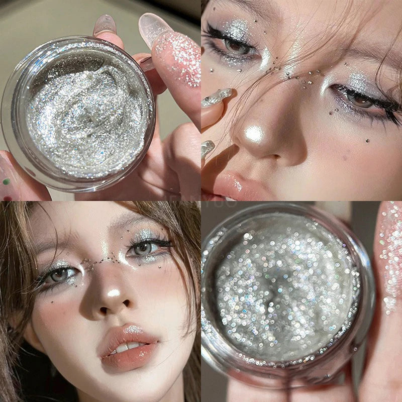 Glitter Eyeshadow Long Lasting Waterproof Pearlescent Shimmer Body Zpaxo