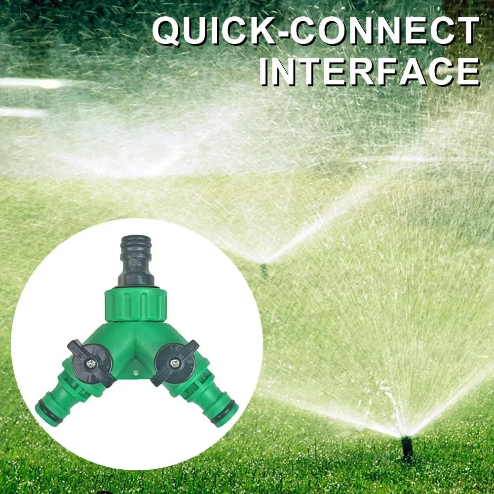2-Way Garden Hose Splitter with Dual Shut-Off Valves Garden Hose Splitter Zpaxo