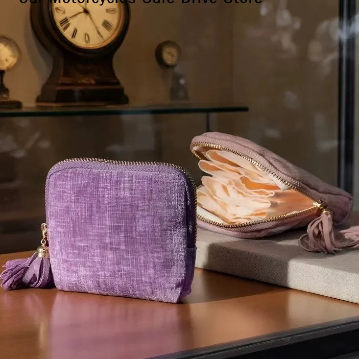 5-Layer Jewelry Storage Bag Velvet Pouch Bags Watch Bracelet Rings