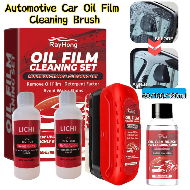 60- Automotive Oil Film Cleaning Brush Prevents Rain Fog Universal Zpaxo