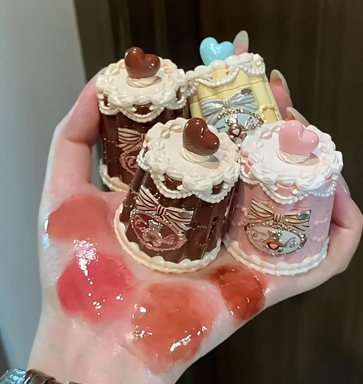 Flower Knows Bear Coating Lip Jelly Makeup Lipstick Sweetie Zpaxo