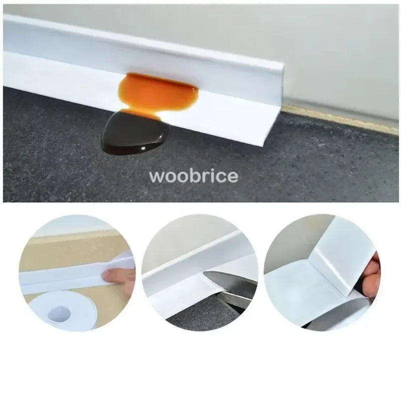 PVC Waterproof Sealing Tape for Bathroom Sink Shower, Bathtub and Toilet Self Adhesive Tape Kitchen Sink Edge Protector Tape Zpaxo