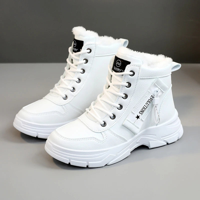 2025 New Women Snow Boots Outdoor Warm Platform Ankle Boots Women Casual High-top Shoes Women Luxury Plus Size Sneakers of Sport Zpaxo