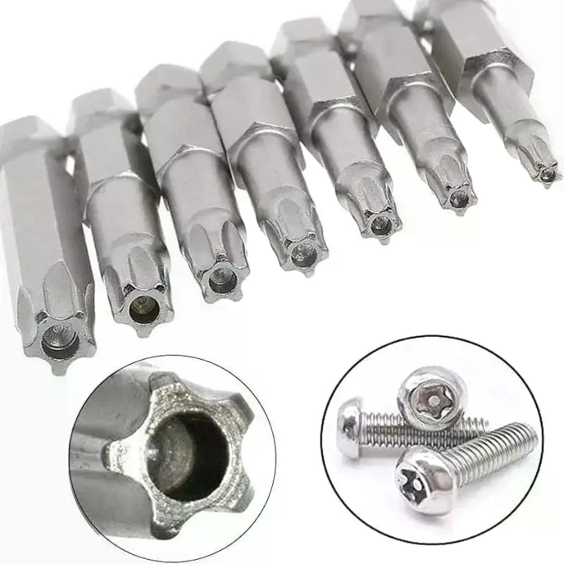 S2 Magnetic Star Screw Driver 5 Point Screwdriver Bits 1 4 Hex Shank Zpaxo