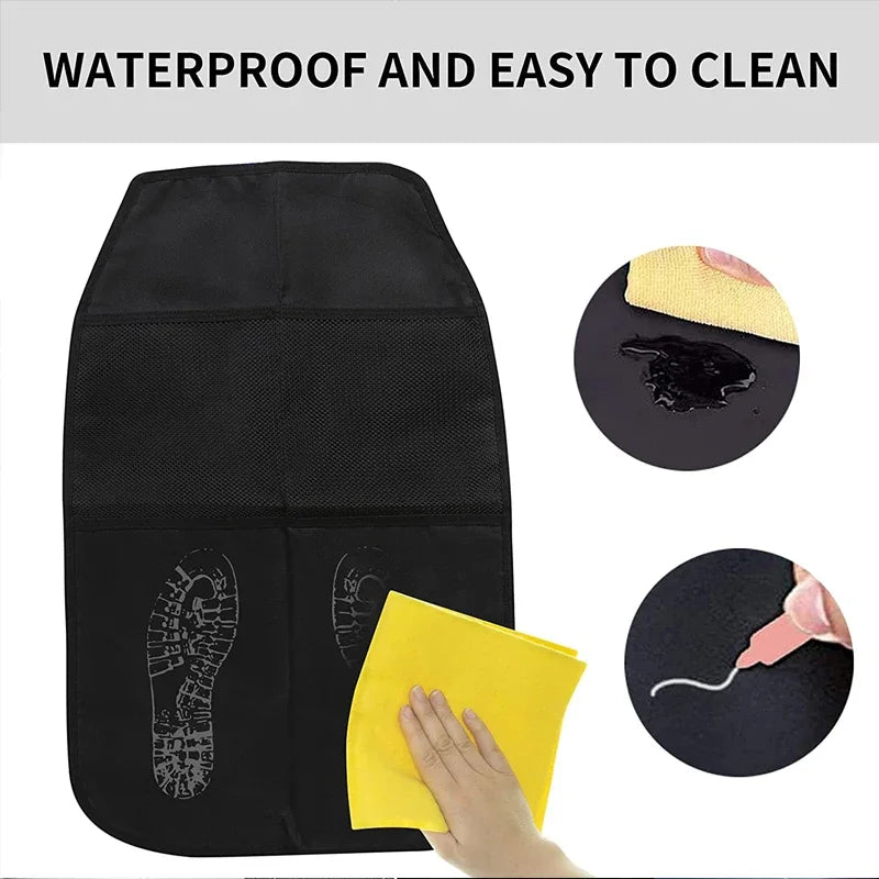 Back Seat Protective Cover Kicking Mat Organizer Durable Waterproof