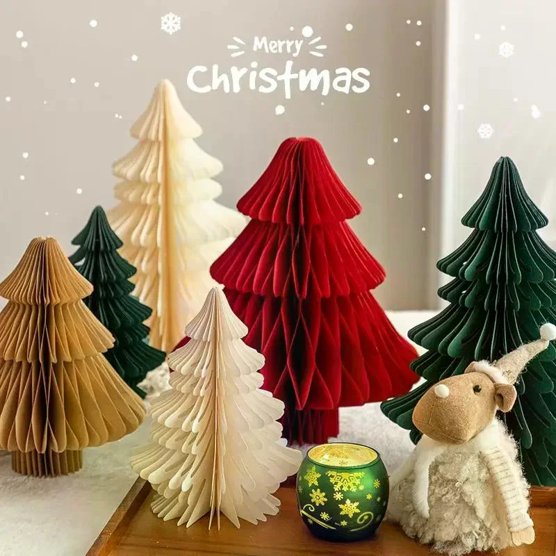 3D Honeycomb Paper Christmas Ornament Ball – Foldable Hanging Christmas Ornament Zpaxo