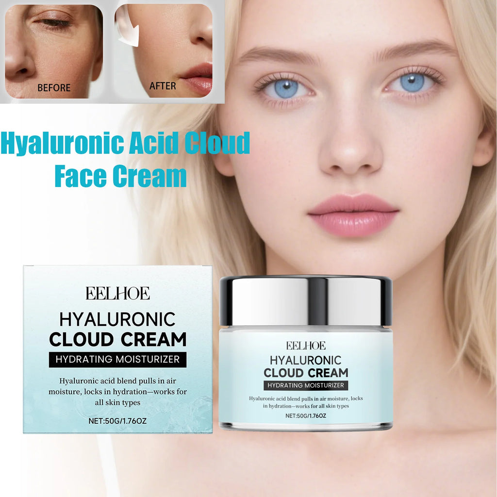 Eelhoe Hyaluronic Cloud Cream – 24H Hydrating Face Primer Hydrating Face Cream Zpaxo