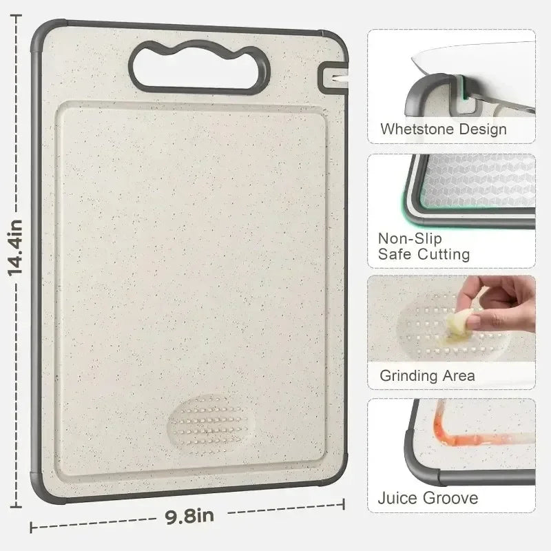 Double-Sided Stainless Steel Cutting Board – Anti-Scratch Cutting Board Zpaxo