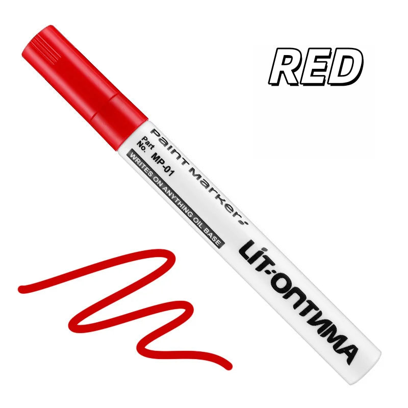 1pc/2pcs Golden Tombstone Marker | Restores Text on Granite/Marble, Weather-Resistant Fine Tip Zpaxo Red 1pc