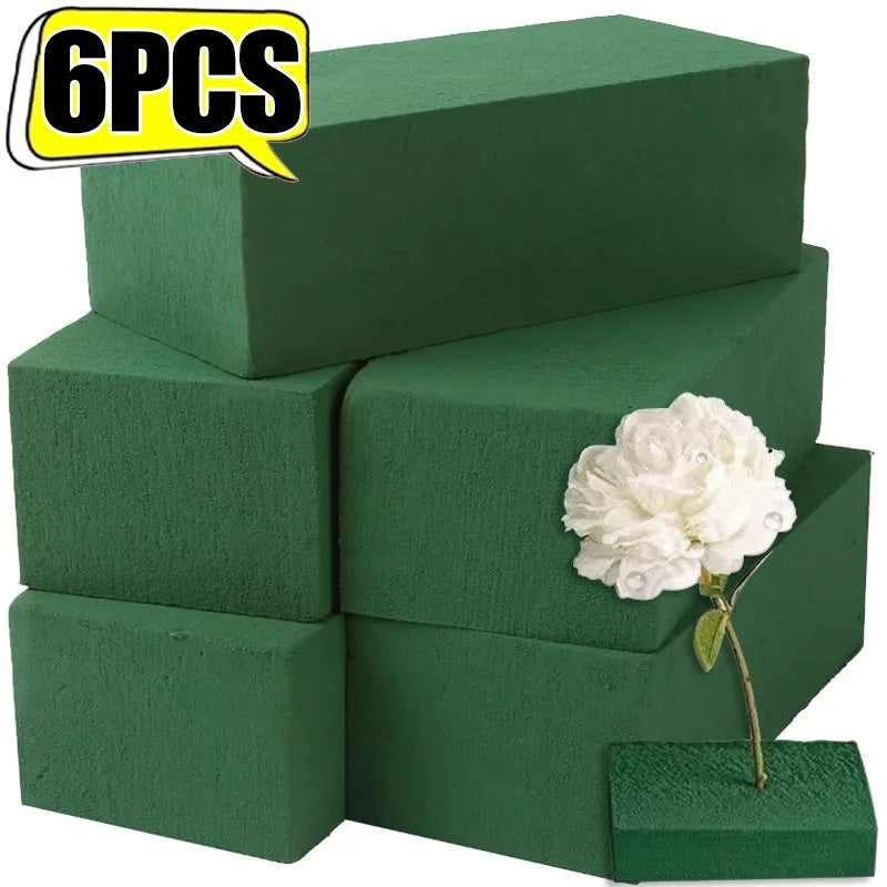 Flower Foam Blocks Fresh Artificial Flowers 1-6 Wet Home Decoration