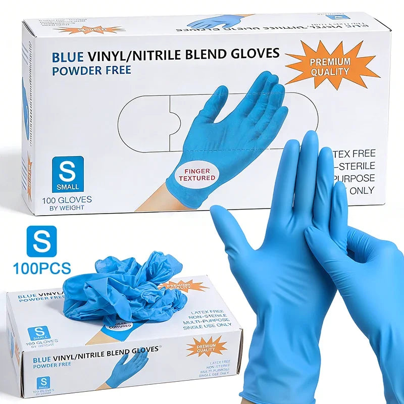 Disposable Nitrile Gloves Food Contact Thick Durable Suitable Strong Zpaxo S Blue