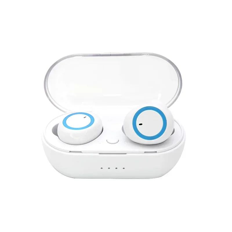 Y50 TWS Wireless Headphones Sport Earphone 5 0 Bluetooth Gaming Zpaxo white-blue