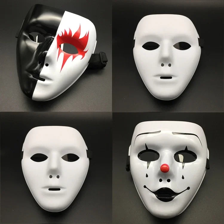 2024 Halloween Mask Cool Spooky Party Ghost Cosplay Hip Hop Street Zpaxo Mix-4PCS