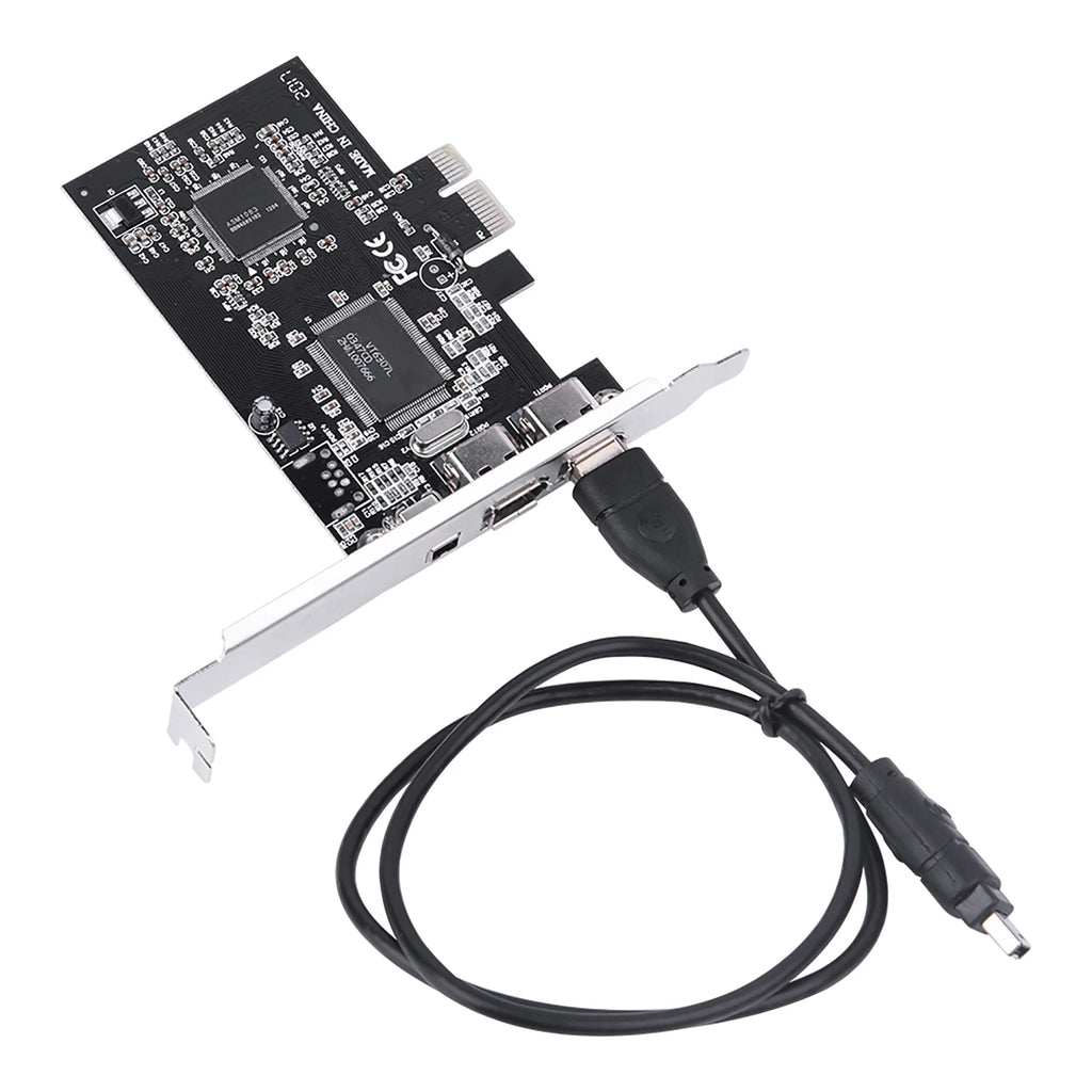 Firewire Controller Card Pci E PCI-E Express 1394a IEEE 1394 Cable