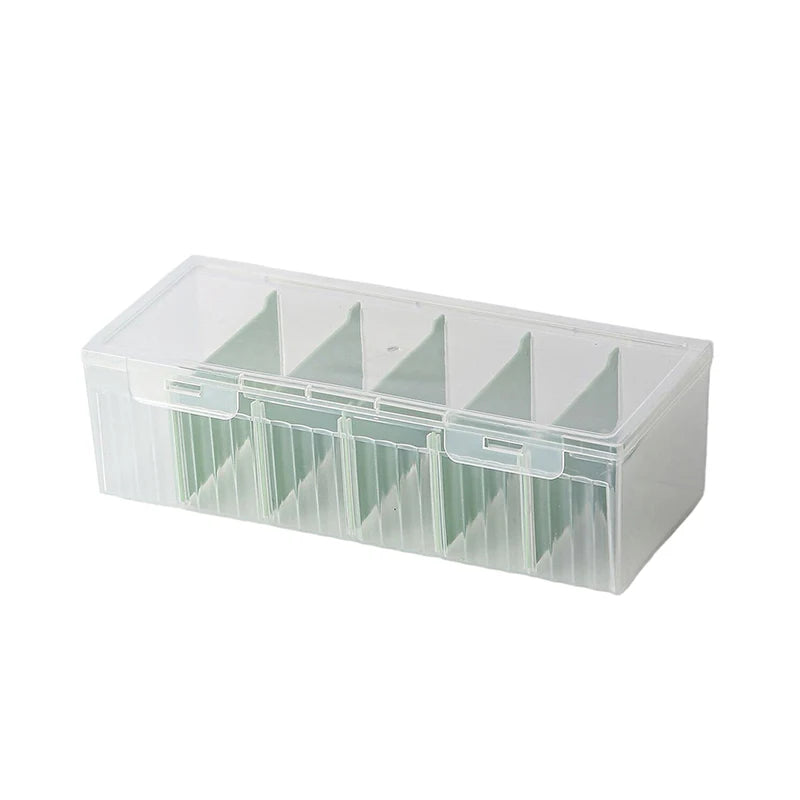 Clear Plastic Compartmentalized Organizer Box Large Capacity Game