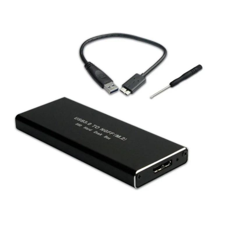 NGFF Hard Disk External M.2 Solid State 5GBPS SSD Cooling Metal Case USB3.0 PC for 2230/2242/2260/2280 Mobile HDD Enclosure Zpaxo
