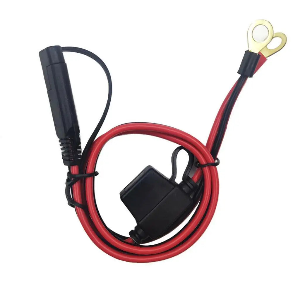 12V Motorcycle Battery to SAE Quick Disconnect Cable – 15A Fuse Battery Charger Cable Zpaxo