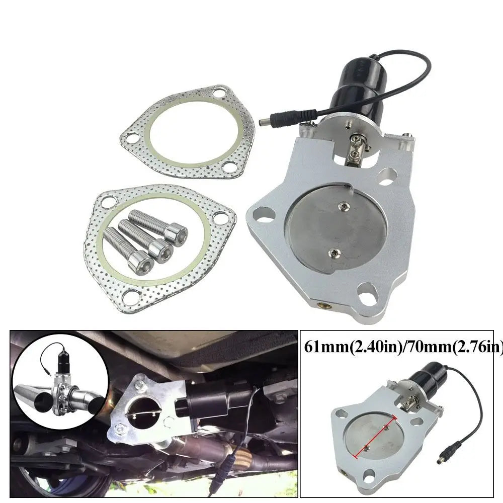 2 5 3 Electric Exhaust Cutout Double Valve Remote Control Stainless Zpaxo