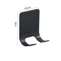 Wall Razor Holder Storage Hook Bathroom Shaving Razor Rack Men Shaver Holder Shelf Hanger Razor Stand Razor Blade Holder Hooks Zpaxo Black