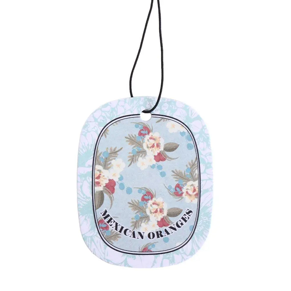 Paper Car Fragrance Hanging Decoration Ellipse Car Aromatherapy Rearview Mirror Pendant Long-lasting DIY Zpaxo Style 3