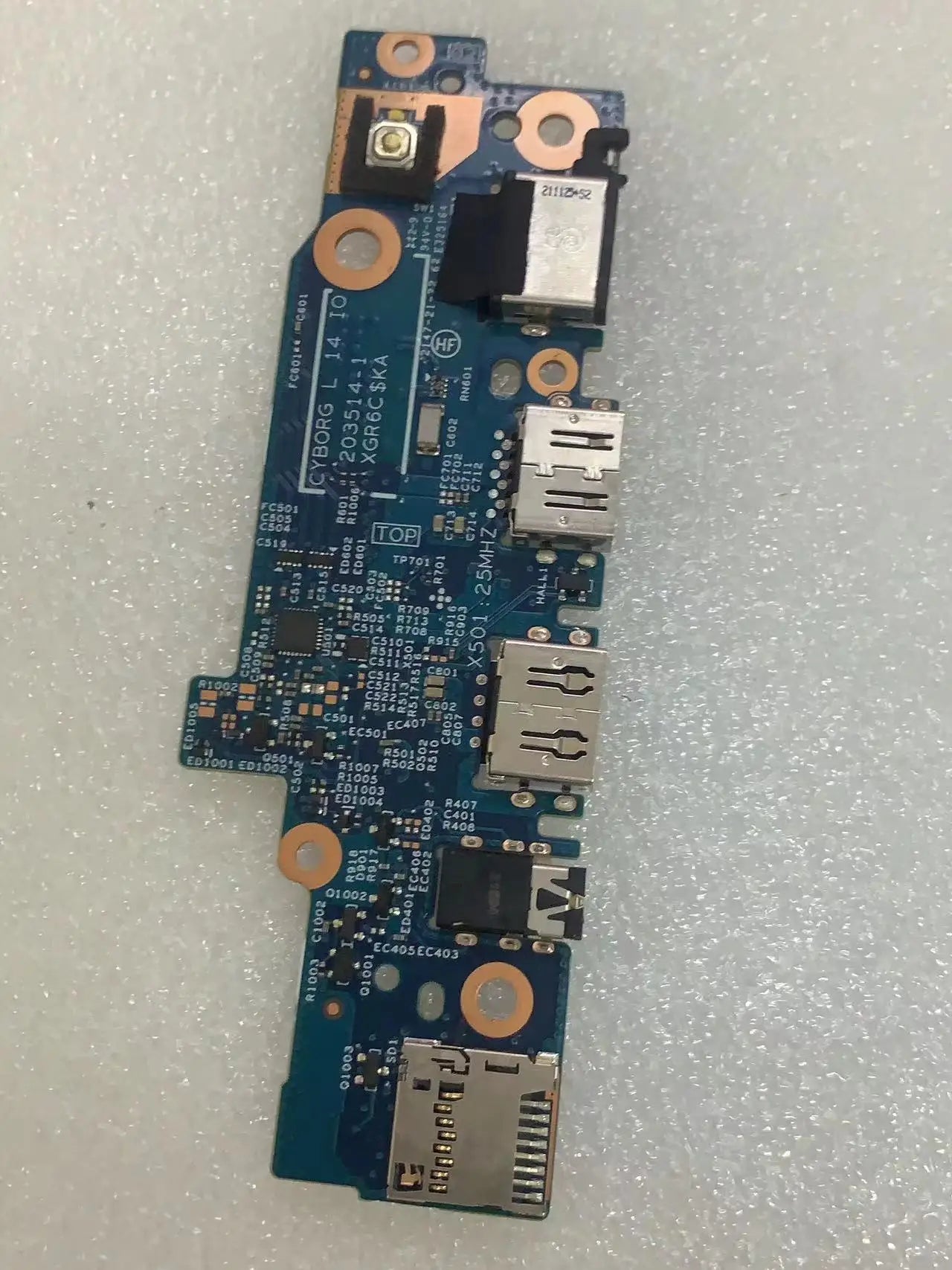 Used-like Dell Latitude 3420 Right-side IO Circuit Board SD Slot