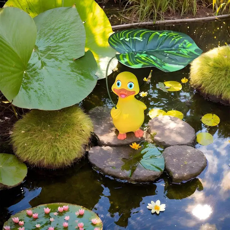 Duck Statue Holding Umbrella Home Decor Weatherproof Resin Decorative Decoration For Desk Home Sidewalks Balconies Patio Zpaxo YELLOW United States