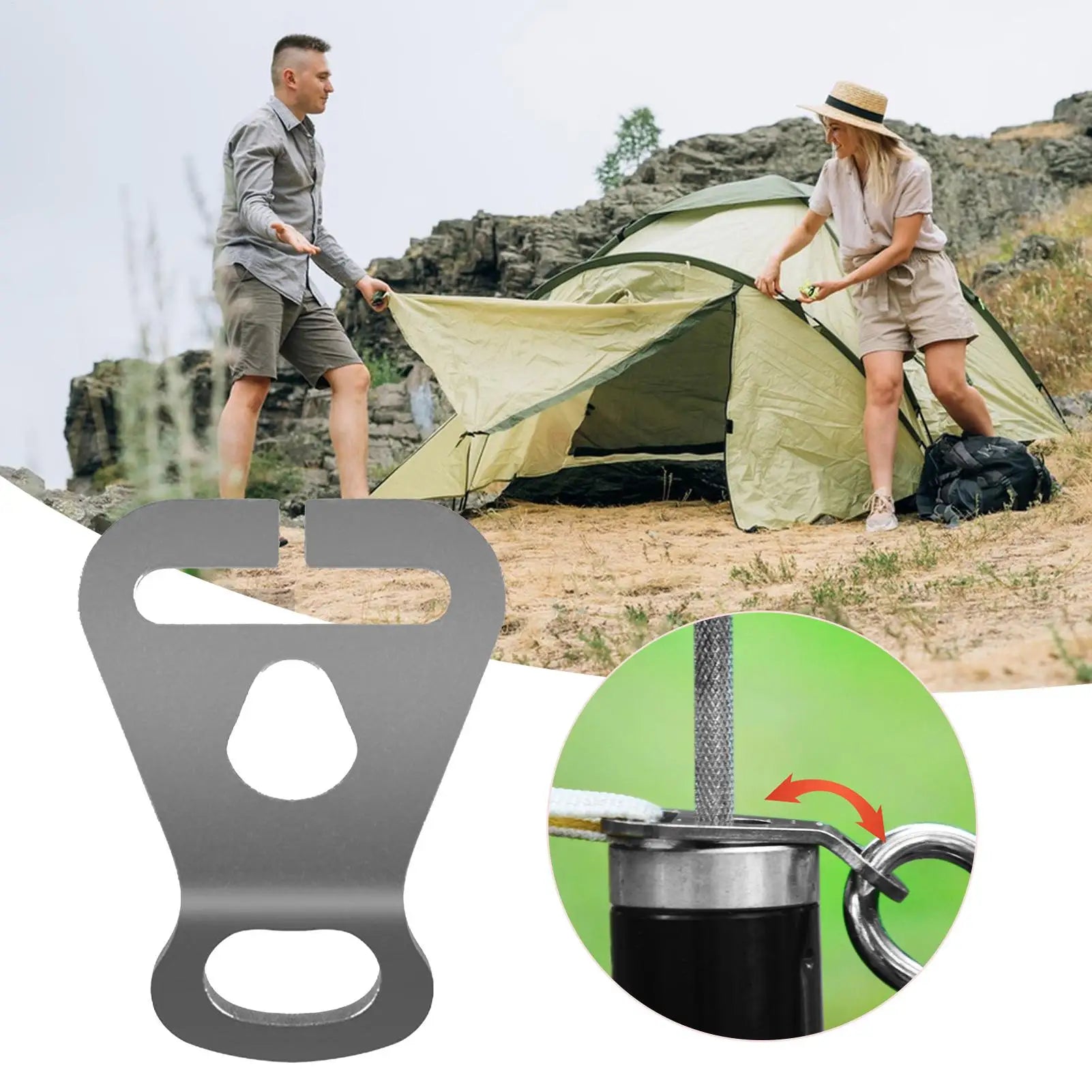 Guyline Tension Adjusters Stainless Steel Camping Tensioner