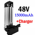Batterie lithium-ion universelle 36V 48V 15ah-20ah Silver Fish 18650, batterie de vélo pliant, BMS intégré pleine capacité Zpaxo 48V 15AH