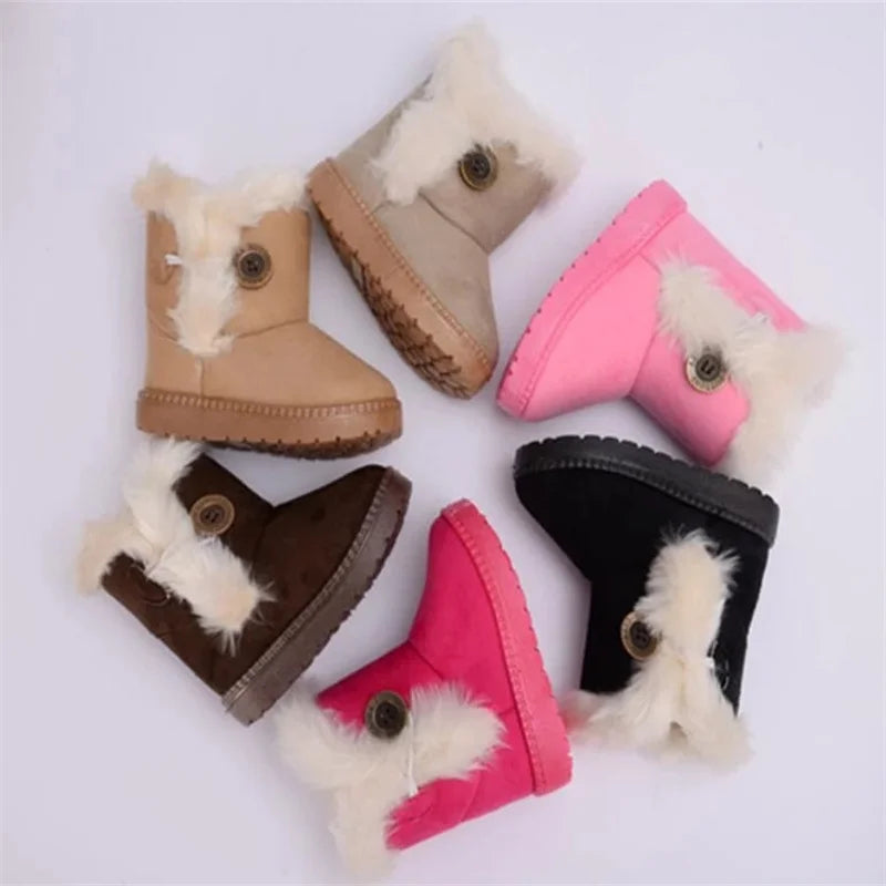 Warm Kids Snow Boots Children Toddler Winter Princess Child Shoes Zpaxo