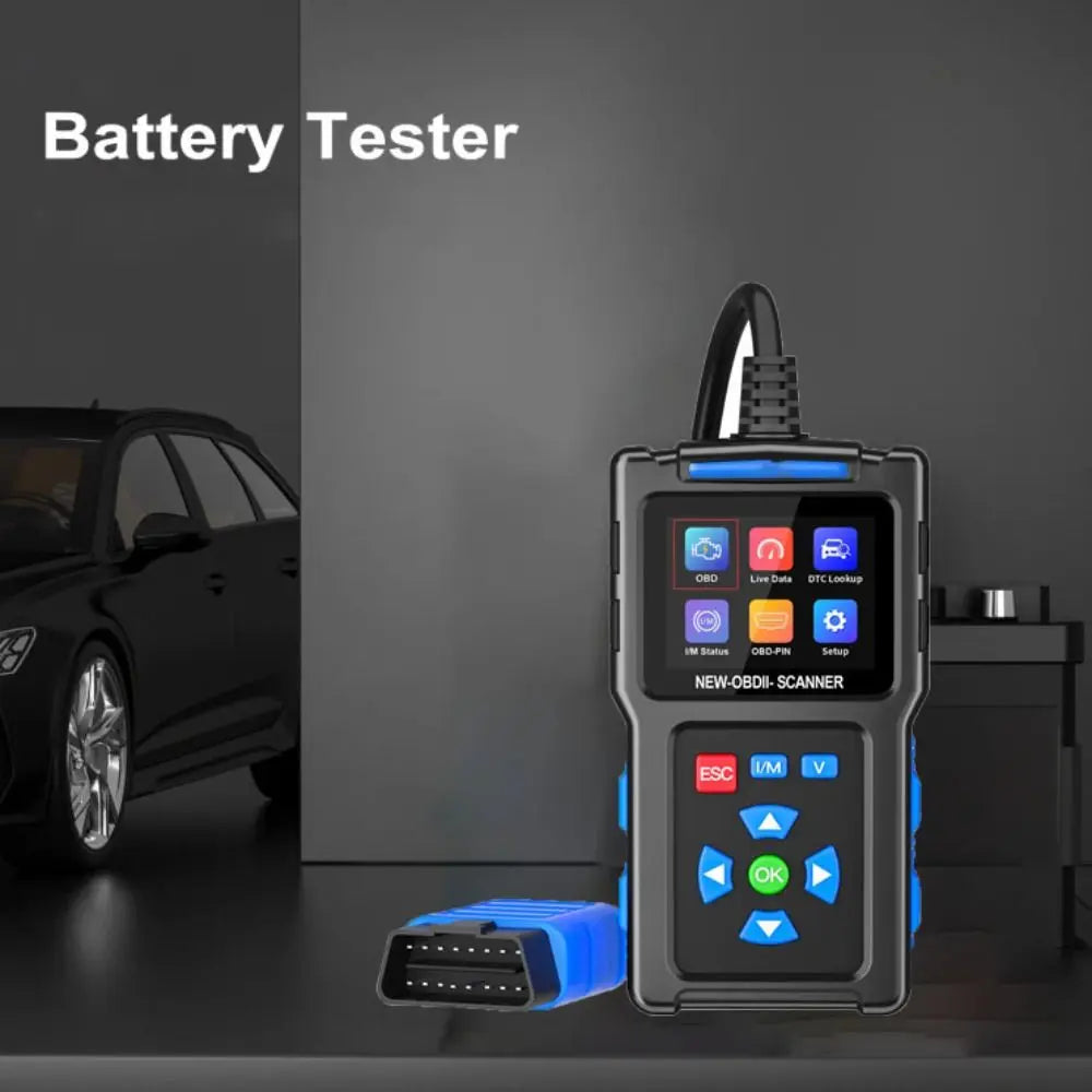 Digital Display T200 Car Fault Diagnosis Instrument Color Screen Live Data OBD2 Scanner Internal Resistance Clear Engine Light Zpaxo
