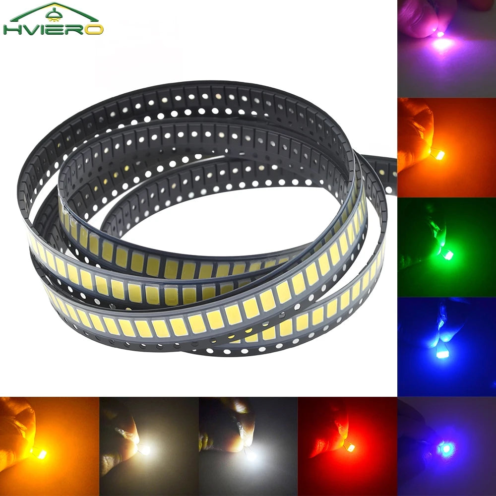 100pcs 5730 SMD LED Chips – Multi-Color Surface Mount LEDs