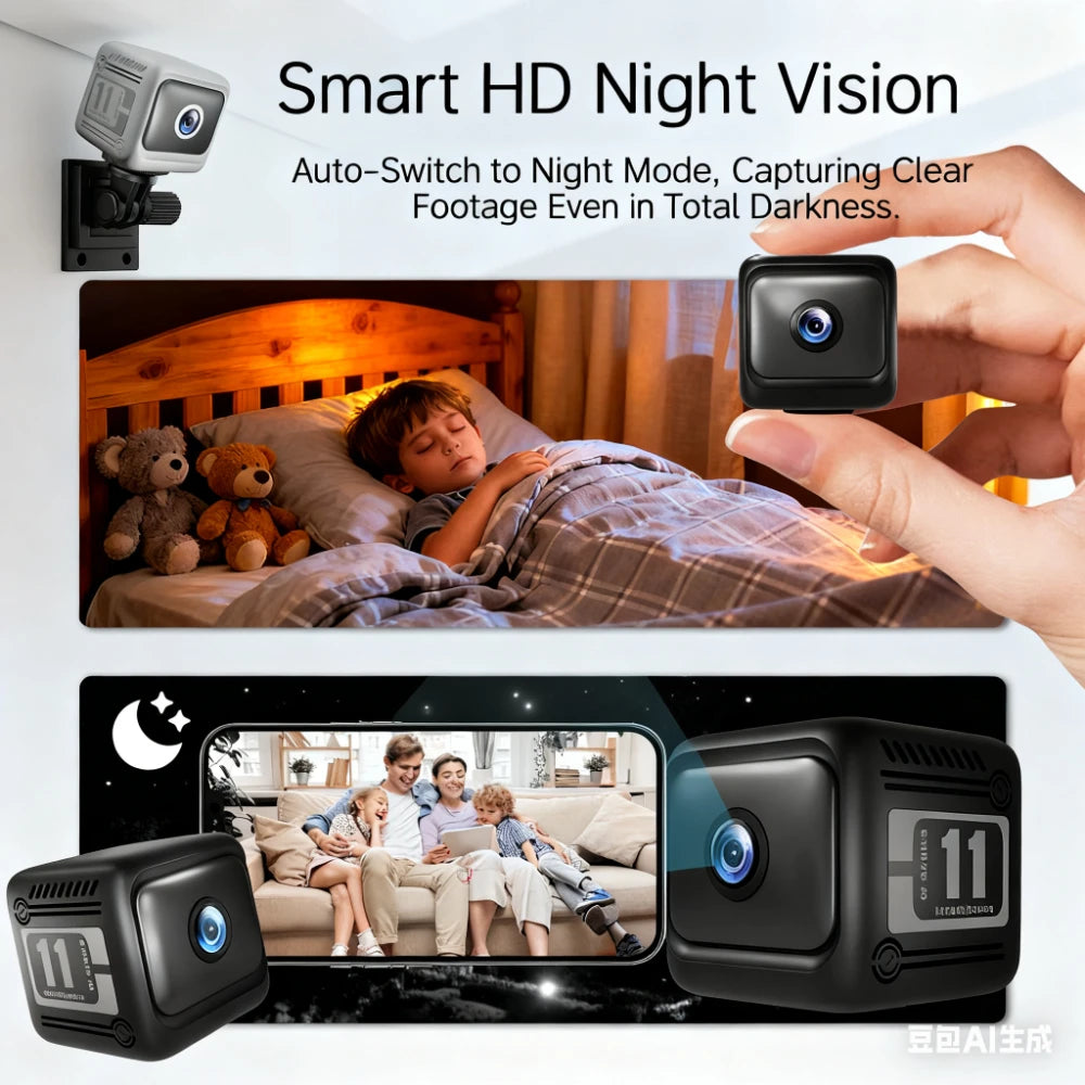 1080P HD Wifi Mini Camera Long-lasting Battery Life Smart Home