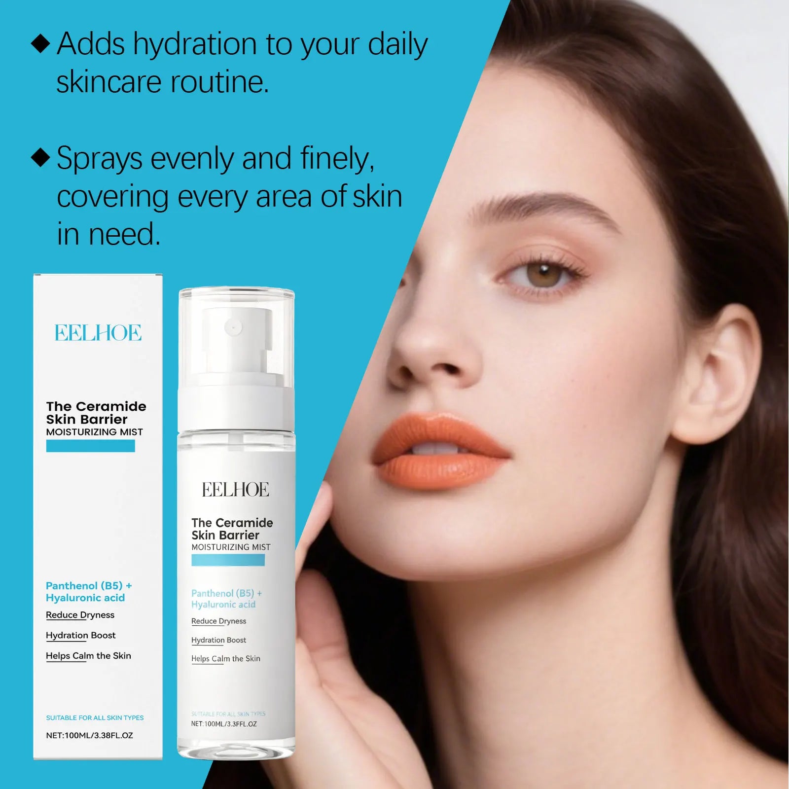 EELHOE Hyaluronic Acid Face Mist – Hydrating Toner Spray Hydrating Face Mist Zpaxo