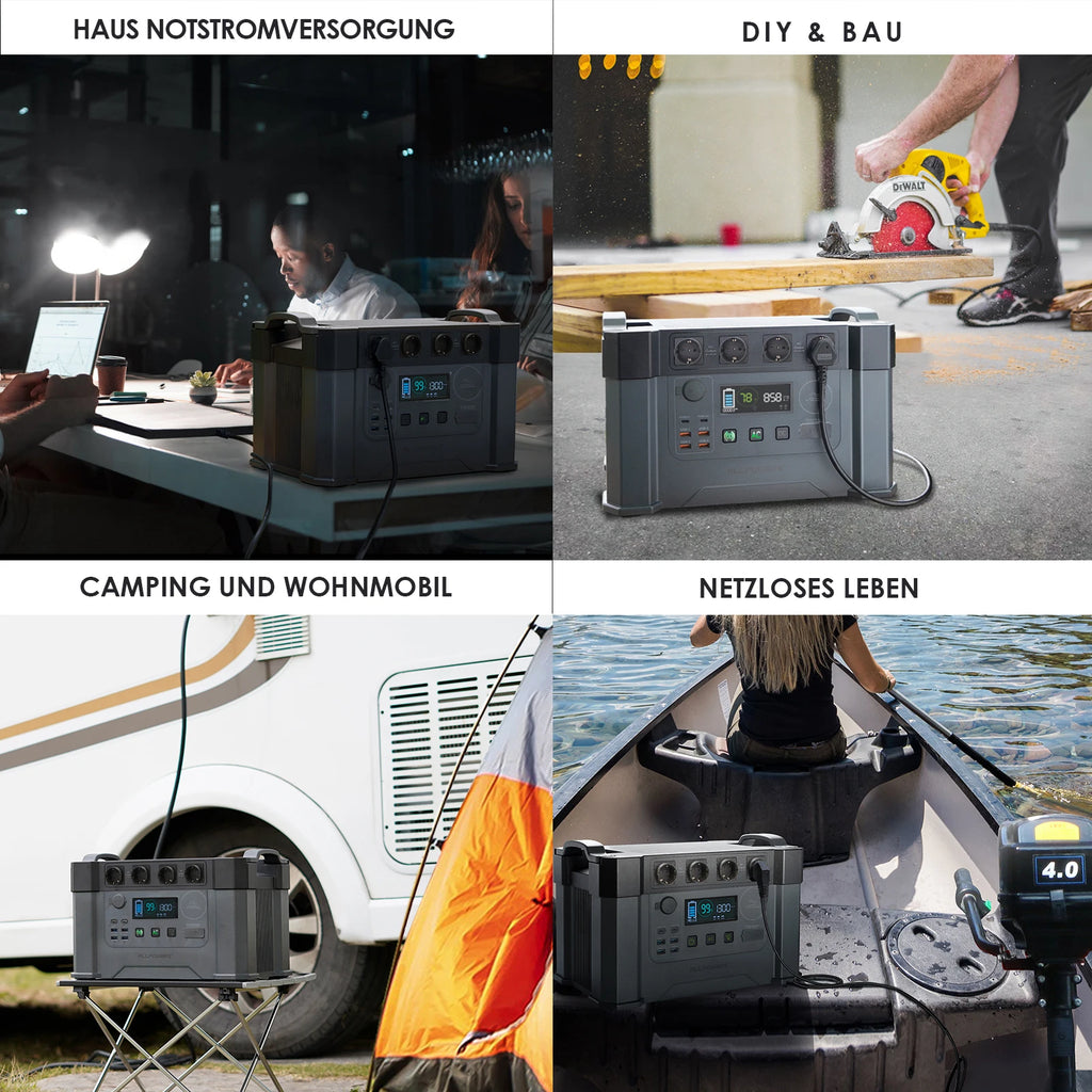 ALLPOWERS S2000 Powerstation 2400WPeak 4000WSolar Generator&power Zpaxo