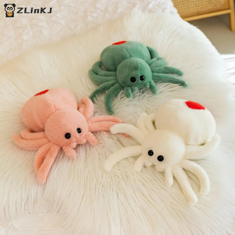 ▶1PCS Cute 25cm Plush Toy Plush Reptile Simulation Spider Hallows' Day Crawling Pet Doll Zpaxo
