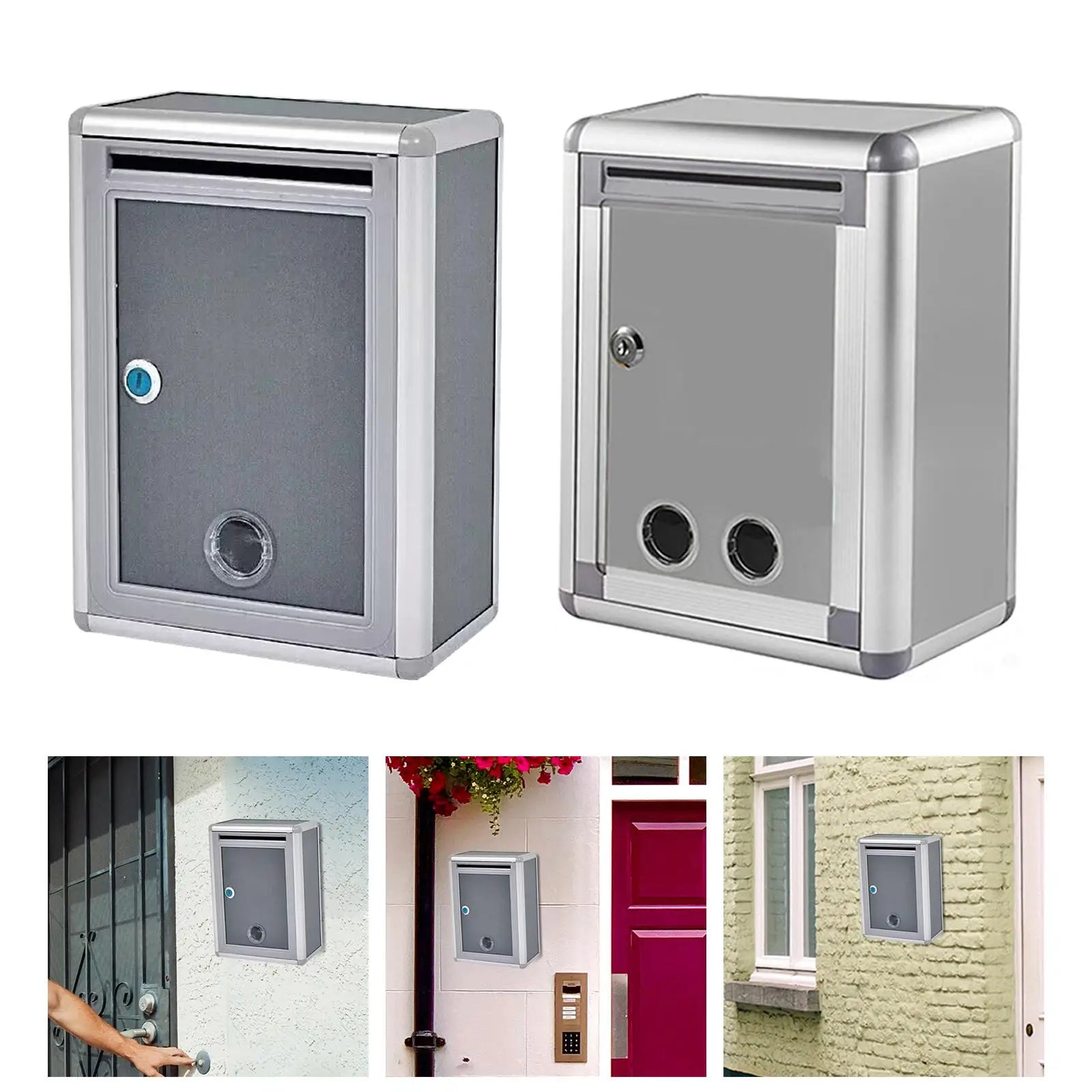 Rustproof Metal Mailbox Key Wall Mounted Drop Box Custom Blank Design Zpaxo