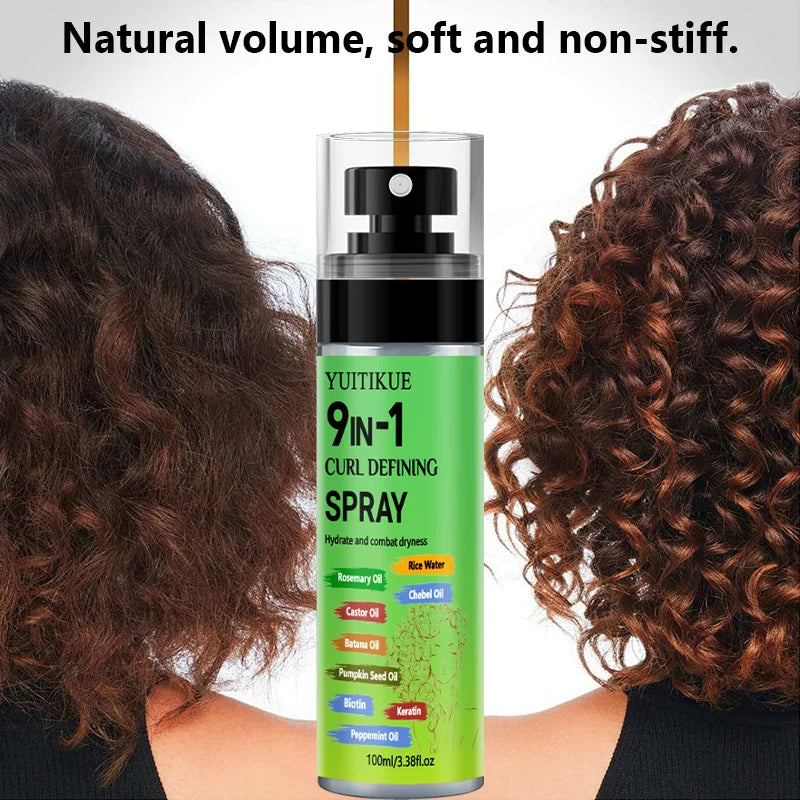 Anti-Frizz Curl Enhancer Spray – Biotin & Keratin | YUITIKUE Curl Enhancer Spray Zpaxo