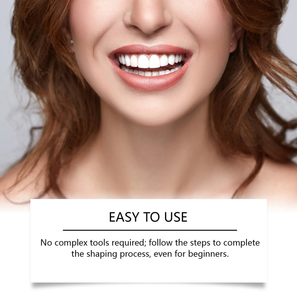 Temporary Denture Adhesive, Moldable Solid Dental Gel, Easy Convenient, Natural Comfortable Fit, Beautiful Perfect Teeth Zpaxo