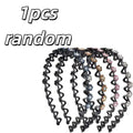 1pcs random Sparkling Rhinestone Floral Headband – Non-Slip Women's Accessory for Everyday, Celebrations, Weddings Zpaxo 1pcs random