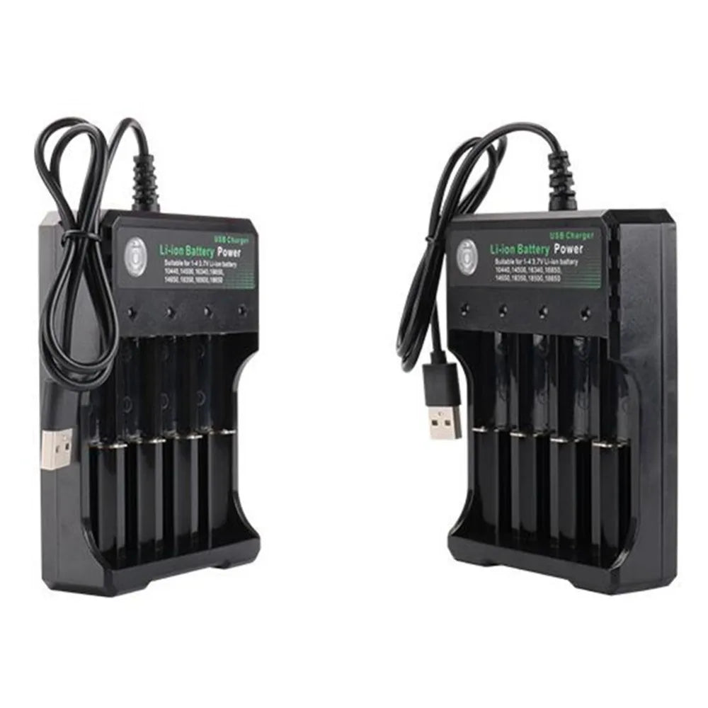 2 3 4 Slot 18650 Battery Charger For 3.7V Rechargeable Lithium 110V/220V For 14500 16340 16650 14650 18350 18500 Battery Charger Zpaxo
